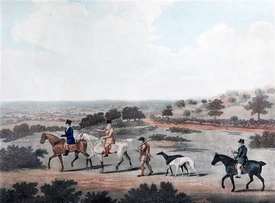 Pollard After Sartorius Coursing: View of Epsom Racecourse, View of Lord Ardens and View near Epsom, 1833(-)